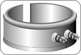 Opposite the Gap Along the Width